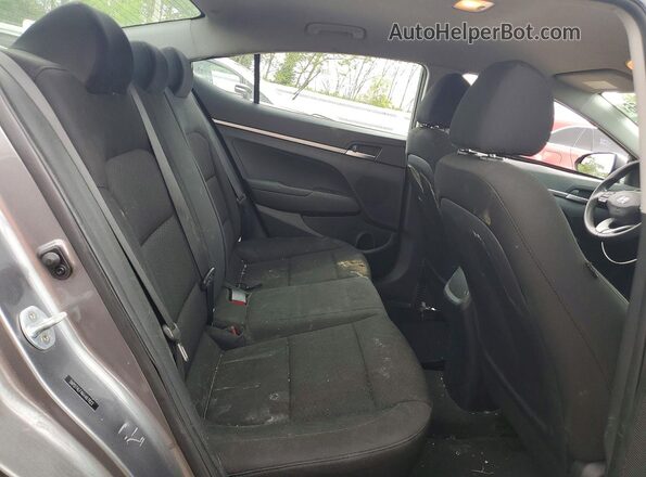 5NPD74LF4KH467822 2019 HYUNDAI ELANTRA Silver Հետևի նստատեղերի տեսք