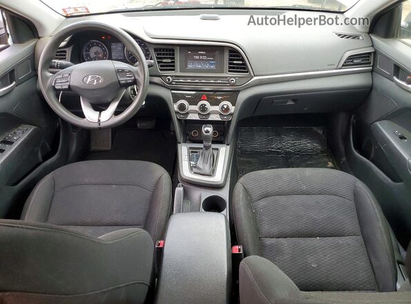 5NPD74LF4KH467822 2019 HYUNDAI ELANTRA Silver Առջևի վահանակի տեսք