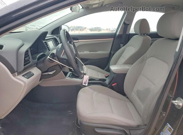 5NPD74LF4KH489139 2019 HYUNDAI ELANTRA Black Widok wnętrza z przodu