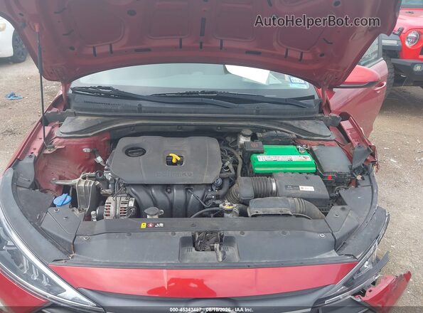 5NPD74LF4KH490887 2019 HYUNDAI ELANTRA Red უკანა ხედი