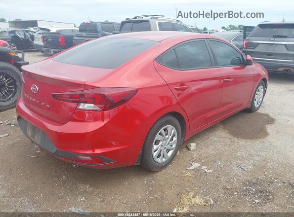 5NPD74LF4KH490887 2019 HYUNDAI ELANTRA Red უკანა მარჯვენა