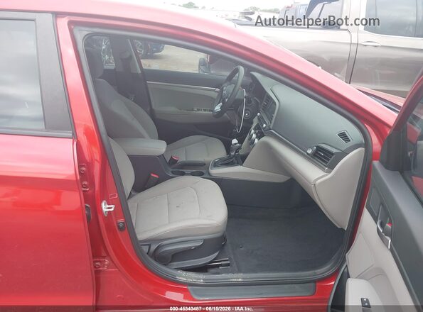 5NPD74LF4KH490887 2019 HYUNDAI ELANTRA Red წინა სალონის ხედი