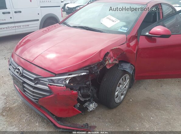 5NPD74LF4KH490887 2019 HYUNDAI ELANTRA Red წინა ხედი