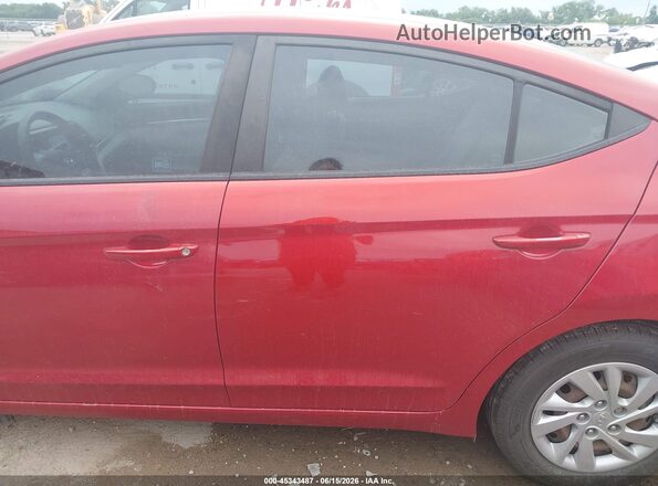 5NPD74LF4KH490887 2019 HYUNDAI ELANTRA Red სალონის 360-გრადუსიანი ხედი