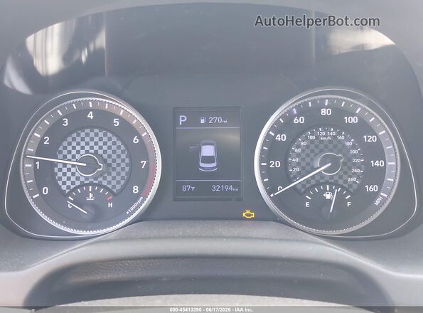 5NPD74LF4LH509889 2020 HYUNDAI ELANTRA Blue უკანა სავარძლების ხედი