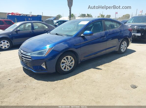 5NPD74LF4LH509889 2020 HYUNDAI ELANTRA Blue წინა მარცხენა ხედი სამი მეოთხედიდან