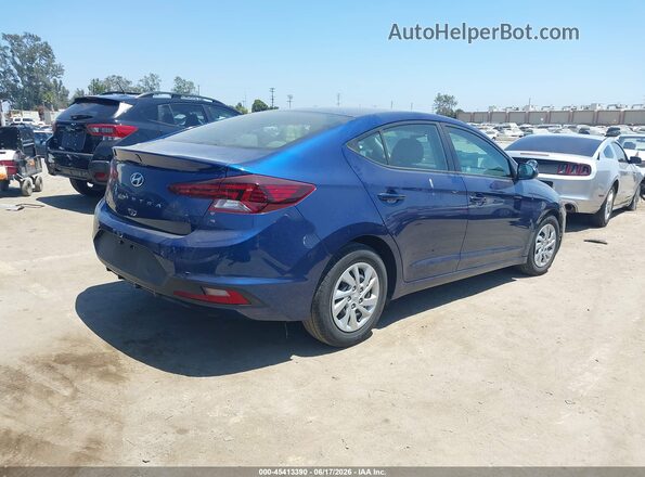 5NPD74LF4LH509889 2020 HYUNDAI ELANTRA Blue უკანა მარჯვენა