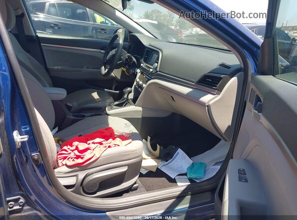 5NPD74LF4LH509889 2020 HYUNDAI ELANTRA Blue წინა სალონის ხედი