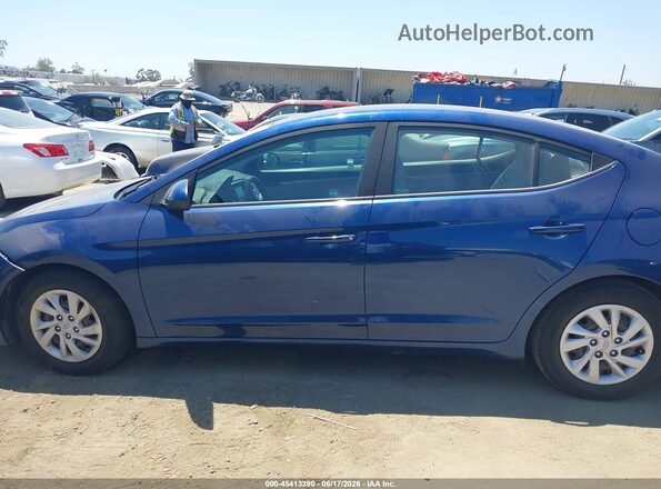 5NPD74LF4LH509889 2020 HYUNDAI ELANTRA Blue უკანა სალონის ხედი