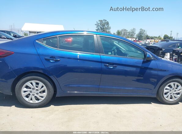5NPD74LF4LH509889 2020 HYUNDAI ELANTRA Blue ხელსაწყოთა პანელის ხედი