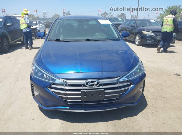 5NPD74LF4LH509889 2020 HYUNDAI ELANTRA Blue წინა პანელის ხედი