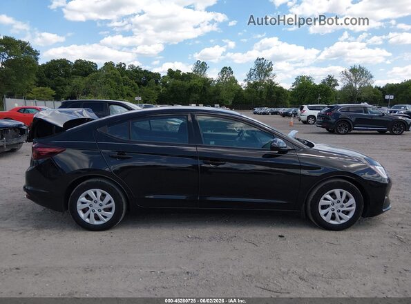 5NPD74LF4LH526241 2020 HYUNDAI ELANTRA Black Widok wnętrza z tyłu