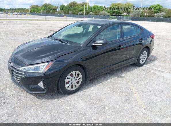 5NPD74LF4LH601276 2020 HYUNDAI ELANTRA Black წინა მარცხენა ხედი სამი მეოთხედიდან