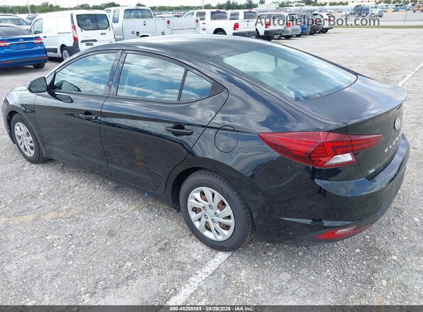 5NPD74LF4LH601276 2020 HYUNDAI ELANTRA Black უკანა მარცხენა