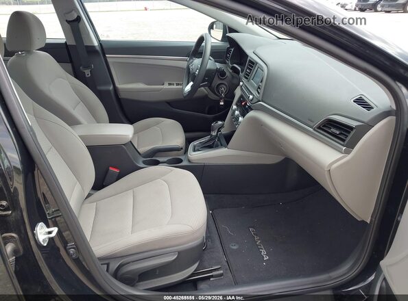 5NPD74LF4LH601276 2020 HYUNDAI ELANTRA Black წინა სალონის ხედი
