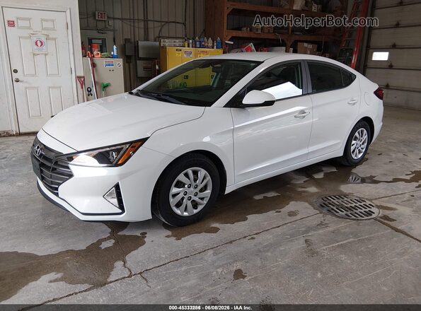 5NPD74LF4LH603819 2020 HYUNDAI ELANTRA White Vista tres cuartos delantera izquierda