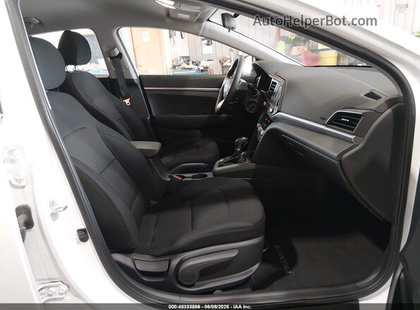 5NPD74LF4LH603819 2020 HYUNDAI ELANTRA White Vista interior delantera