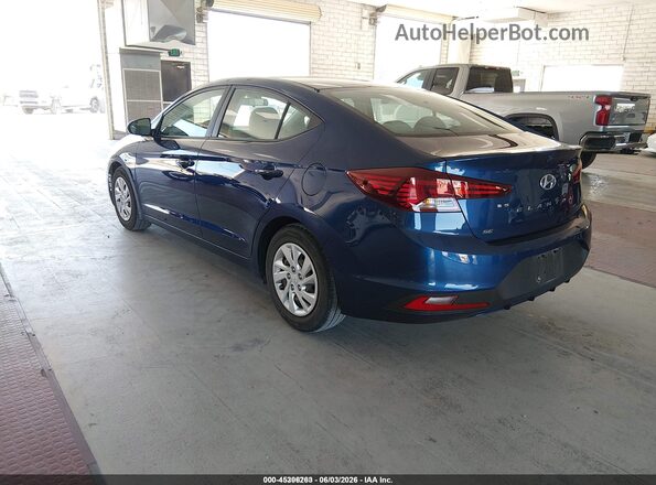5NPD74LF4LH608969 2020 HYUNDAI ELANTRA Blue Trasero izquierdo