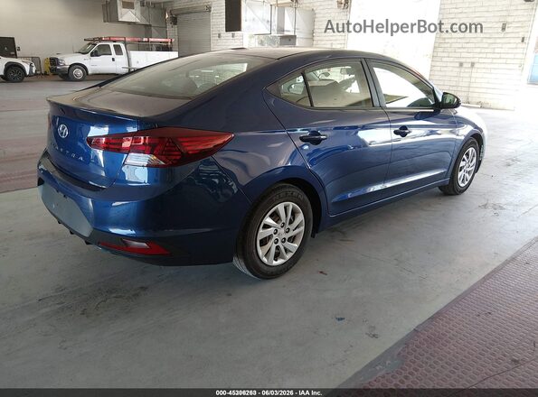 5NPD74LF4LH608969 2020 HYUNDAI ELANTRA Blue Trasero derecho