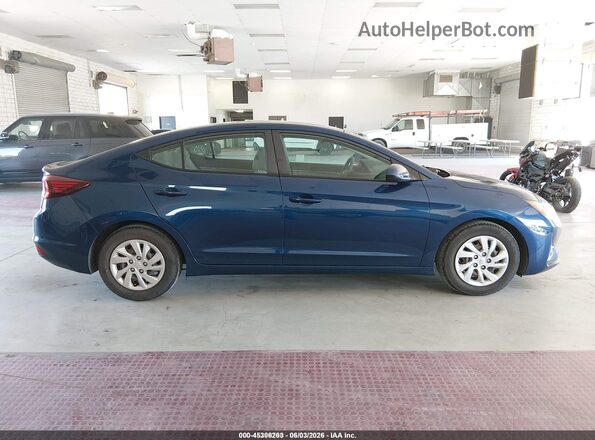 5NPD74LF4LH608969 2020 HYUNDAI ELANTRA Blue Vista interior trasera