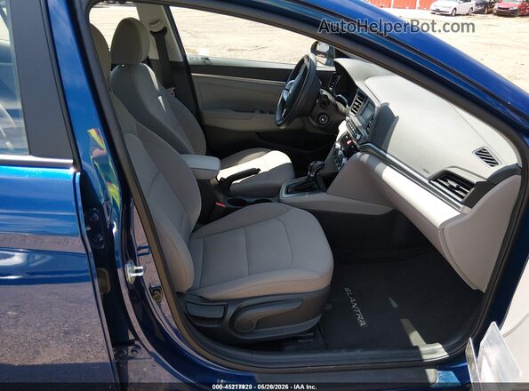 5NPD74LF4LH610446 2020 HYUNDAI ELANTRA Blue Widok wnętrza z przodu