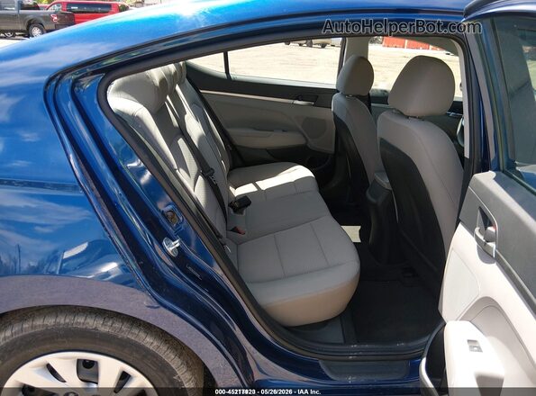 5NPD74LF4LH610446 2020 HYUNDAI ELANTRA Blue Widok naklejki z numerem VIN