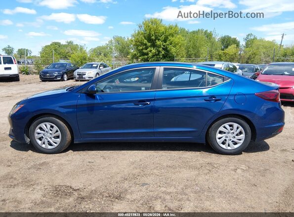 5NPD74LF4LH610446 2020 HYUNDAI ELANTRA Blue Widok wnętrza 360 stopni