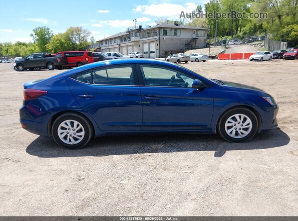 5NPD74LF4LH610446 2020 HYUNDAI ELANTRA Blue Widok wnętrza z tyłu