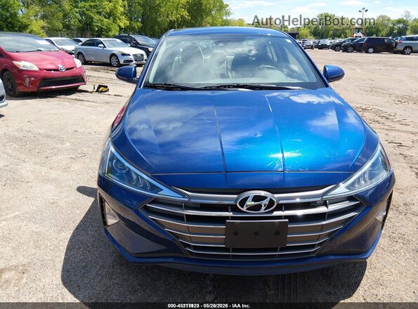 5NPD74LF4LH610446 2020 HYUNDAI ELANTRA Blue Widok zestawu wskaźników