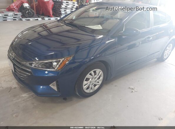 5NPD74LF4LH612312 2020 HYUNDAI ELANTRA Blue წინა მარცხენა ხედი სამი მეოთხედიდან