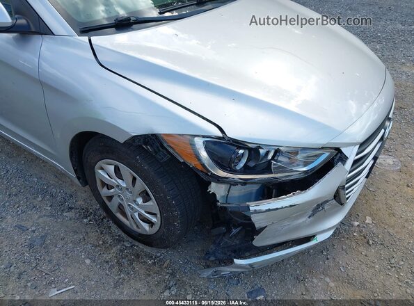 5NPD74LF5HH125823 2017 HYUNDAI ELANTRA Silver Вид щитка приладів