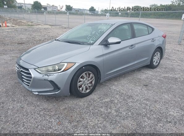 5NPD74LF5HH151225 2017 HYUNDAI ELANTRA Silver Առջևի ձախ երեք քառորդ տեսարան