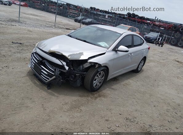 5NPD74LF5HH204635 2017 HYUNDAI ELANTRA Silver Front left