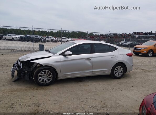 5NPD74LF5HH204635 2017 HYUNDAI ELANTRA Silver Front view