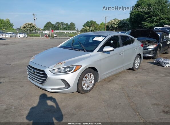 5NPD74LF5JH227337 2018 HYUNDAI ELANTRA Серый Передняя левая четверть