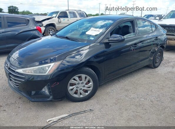 5NPD74LF5KH434117 2019 HYUNDAI ELANTRA Black წინა მარცხენა ხედი სამი მეოთხედიდან