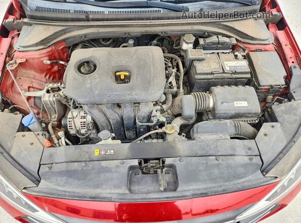 5NPD74LF5KH466243 2019 HYUNDAI ELANTRA Красный Вид задней части салона