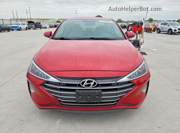 5NPD74LF5KH466243 2019 HYUNDAI ELANTRA Красный Вид спереди