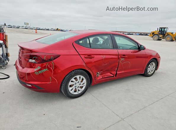 5NPD74LF5KH466243 2019 HYUNDAI ELANTRA Красный Задняя правая четверть