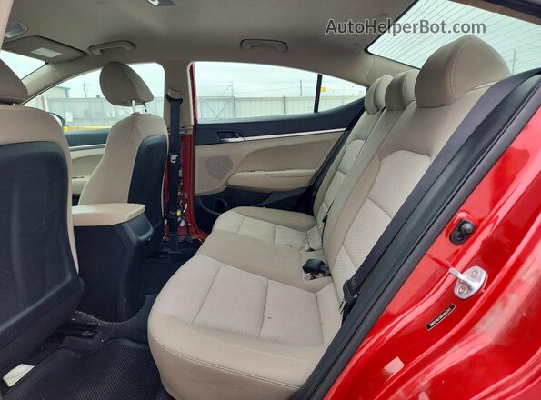 5NPD74LF5KH466243 2019 HYUNDAI ELANTRA Красный Вид задних сидений