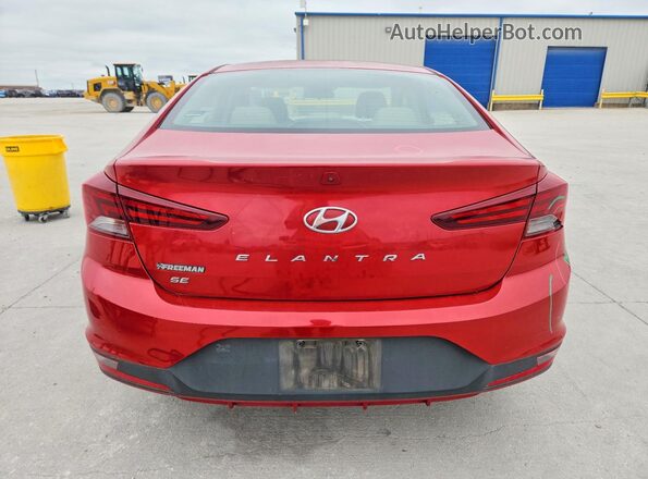 5NPD74LF5KH466243 2019 HYUNDAI ELANTRA Красный Вид сзади