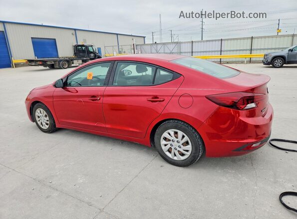 5NPD74LF5KH466243 2019 HYUNDAI ELANTRA Красный Задняя левая четверть