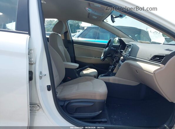 5NPD74LF5KH482006 2019 HYUNDAI ELANTRA White Вид салону спереду