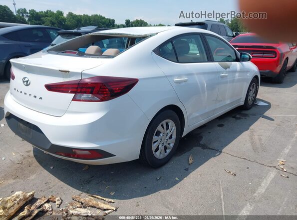 5NPD74LF5KH482006 2019 HYUNDAI ELANTRA White Задня права чверть