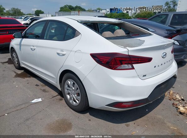 5NPD74LF5KH482006 2019 HYUNDAI ELANTRA White Задня ліва чверть