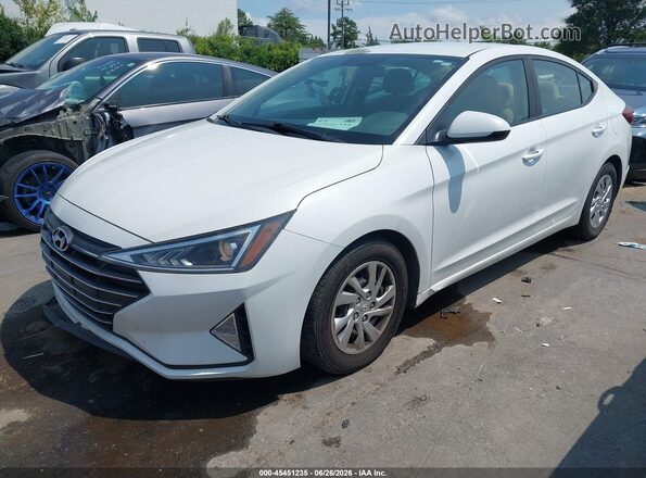 5NPD74LF5KH482006 2019 HYUNDAI ELANTRA White Передня ліва чверть