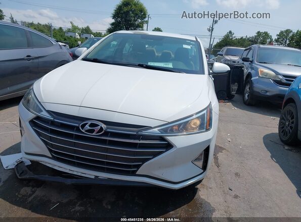 5NPD74LF5KH482006 2019 HYUNDAI ELANTRA White Вид щитка приладів