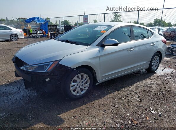 5NPD74LF5KH489389 2019 HYUNDAI ELANTRA Silver Front left