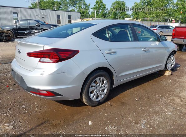 5NPD74LF5KH489389 2019 HYUNDAI ELANTRA Silver Rear right
