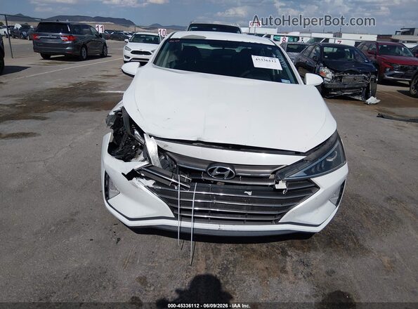 5NPD74LF5KH490865 2019 HYUNDAI ELANTRA White Դիմացի տեսք